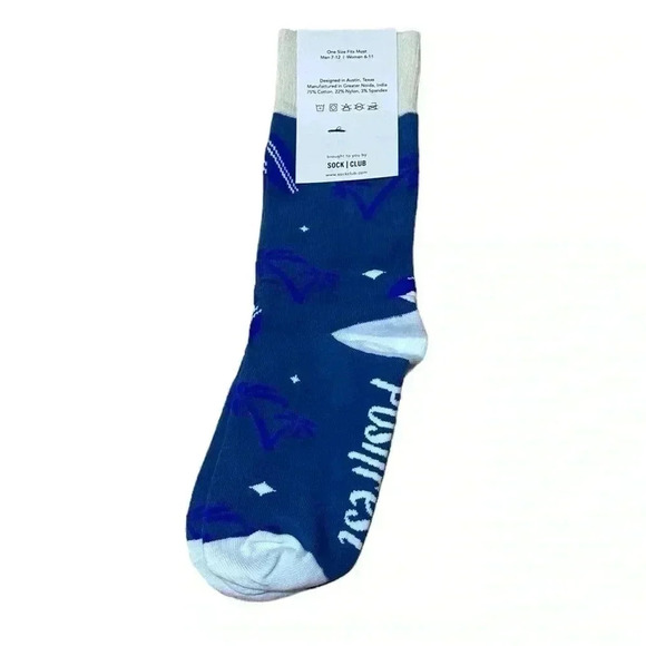 Poshfest Beach Print Socks - Picture 2 of 2